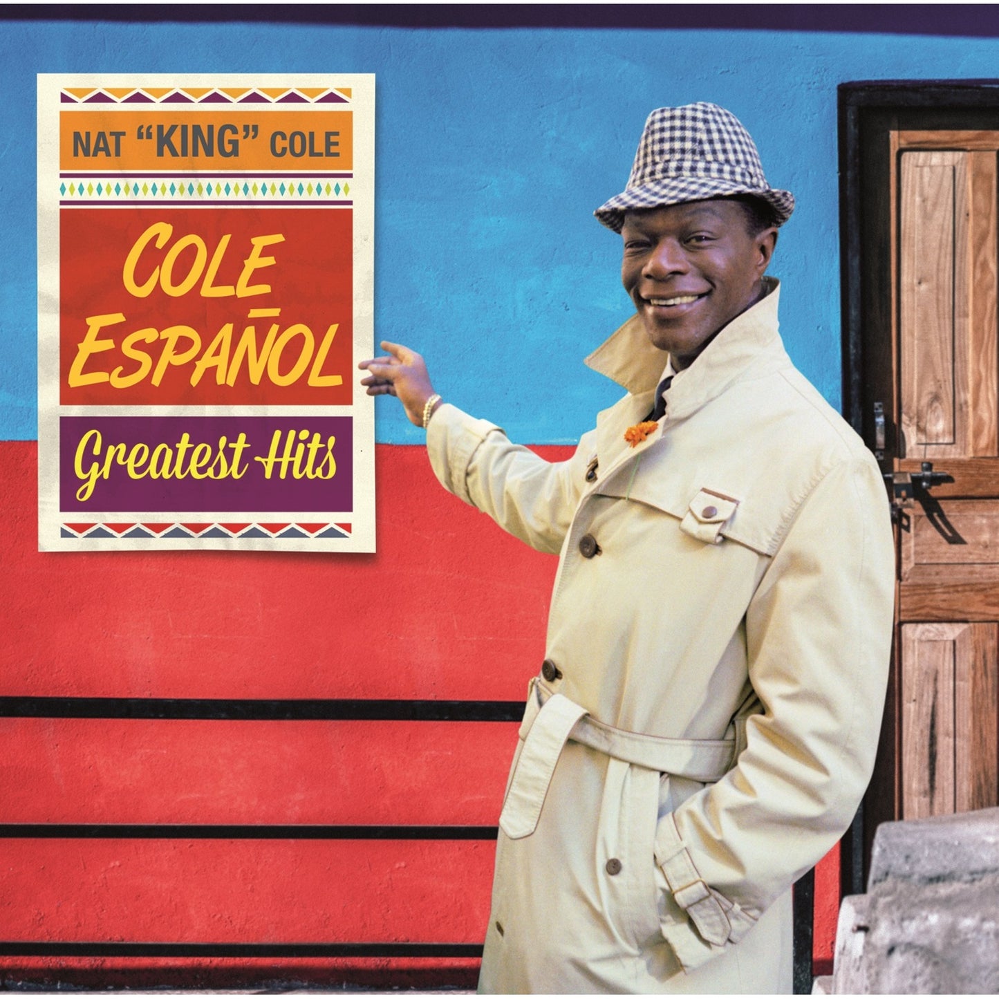Nat King Cole album cover, "Cole Espanol - Greatest Hits", smiling portrait.