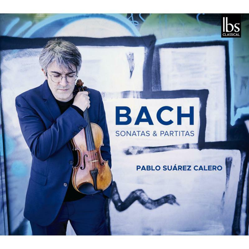 CD cover featuring violinist Pablo Suárez Calero and the name "BACH".