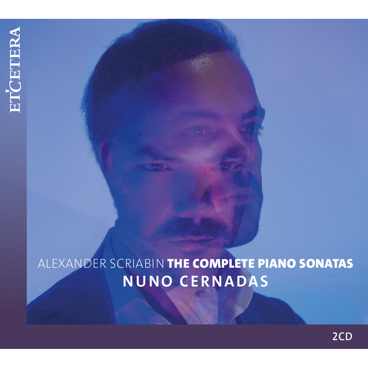 CD cover featuring a portrait of Alexander Scriabin with text details.