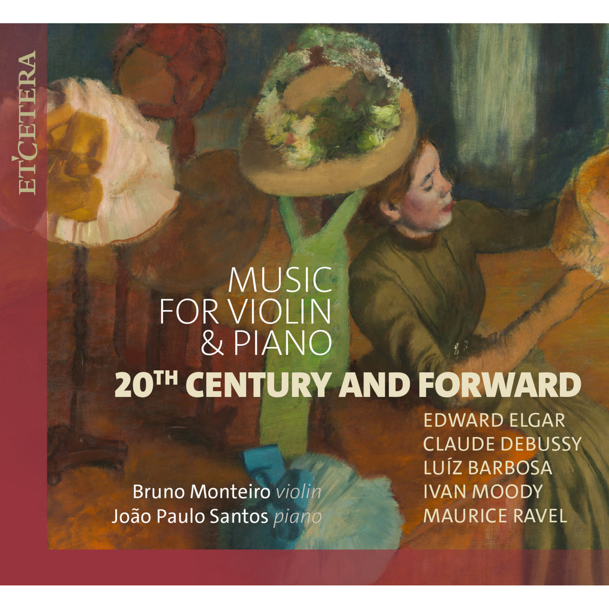 CD cover: painting of a person with text listing composers and musicians.