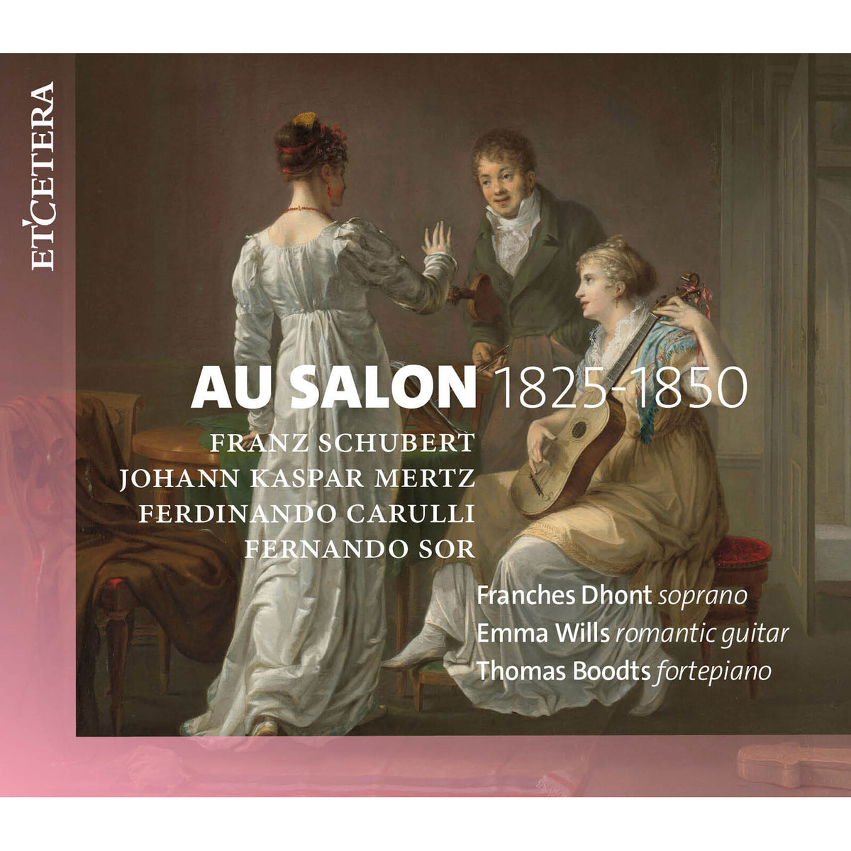 CD cover: 19th-century painting of a salon scene with musicians.