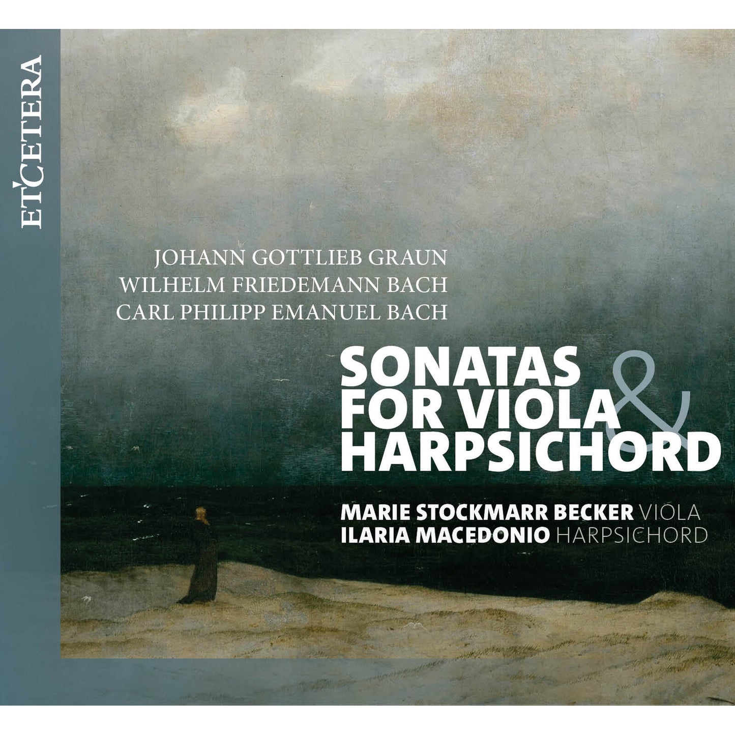 CD cover for sonatas featuring viola and harpsichord music.