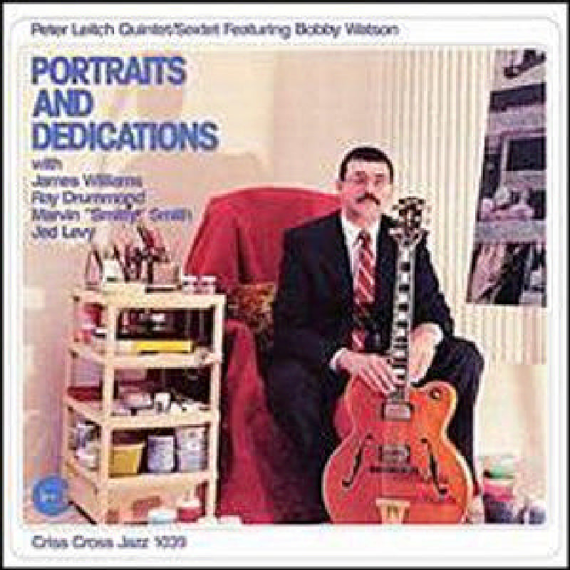 CD cover: man with guitar in an artist’s studio setting.