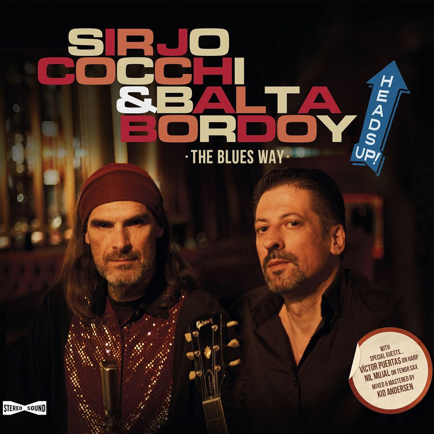 CD cover featuring two men with guitars, text “Sirjo Cocchi & Balta Bordoy.”
