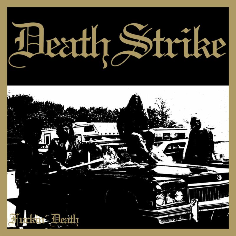 CD cover: "Death Strike" with a black and white image of a funeral procession.