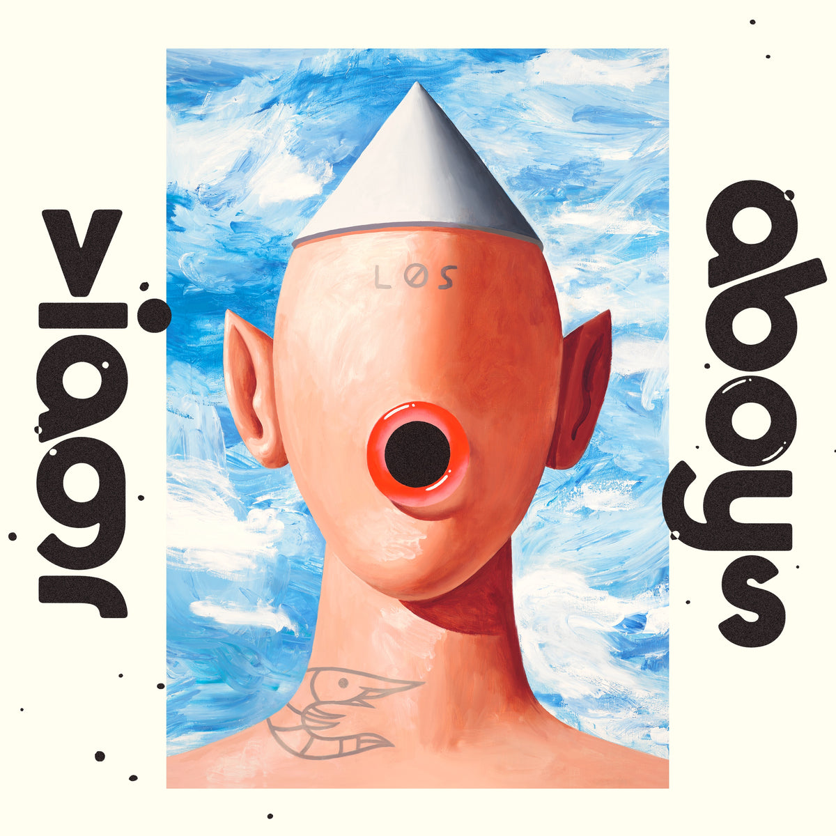 CD cover with painted portrait of a figure with a cone hat.