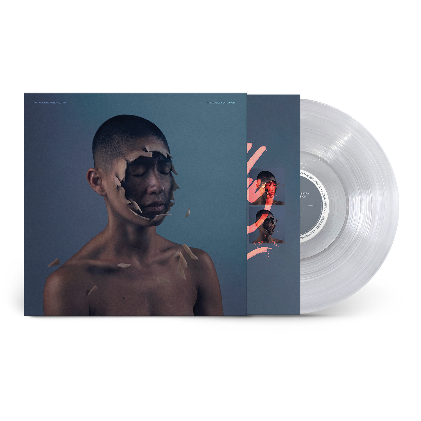 Vinyl record cover for Manchester Orchestra featuring a blurred, abstract landscape in muted tones.