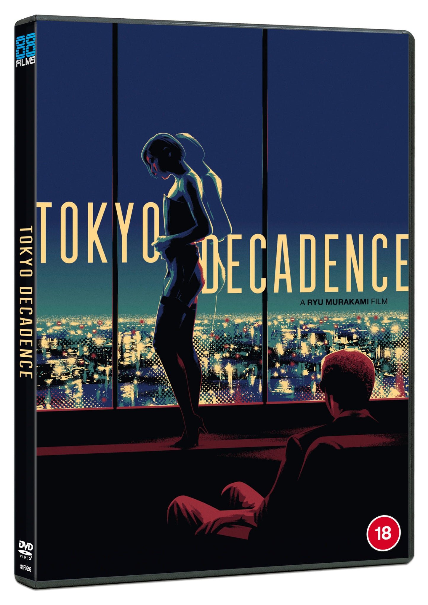 DVD cover for "Tokyo Decadence" featuring a woman in a hat.
