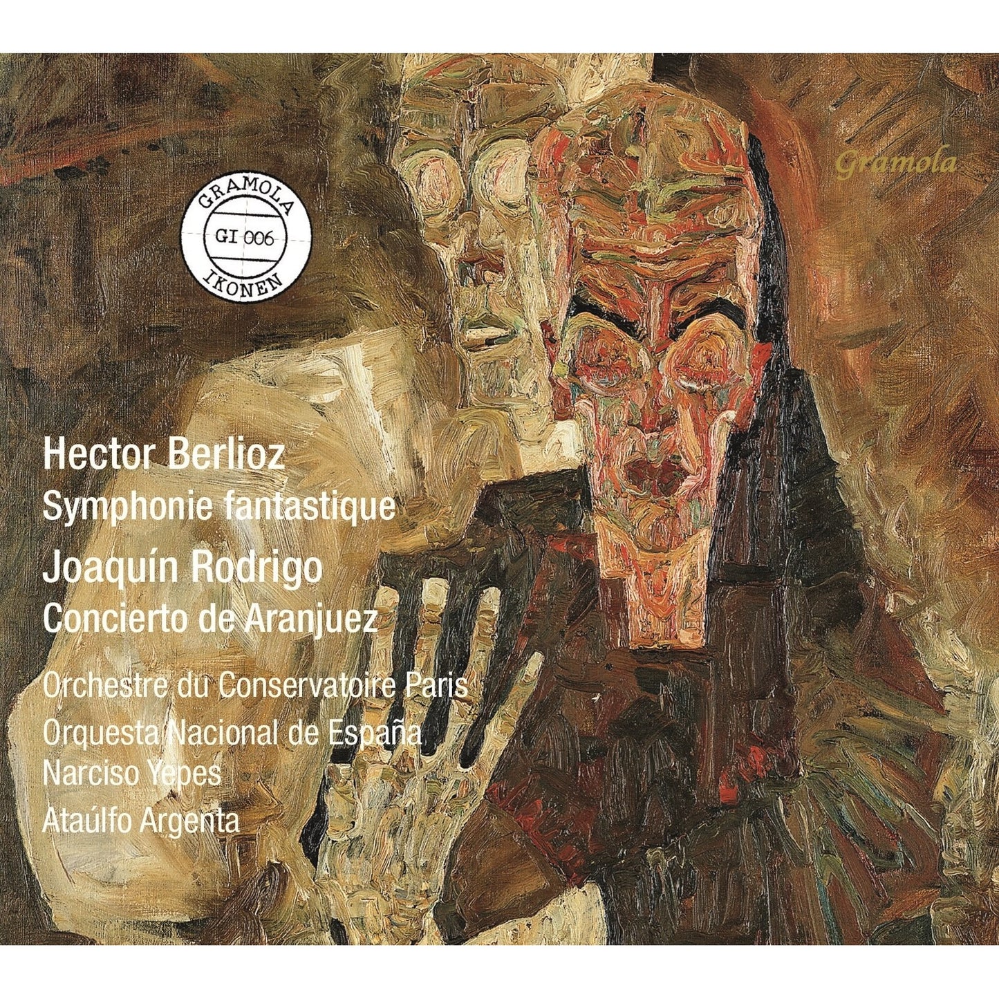 CD cover featuringC featuring an abstract oilLLBSCSCHB oil painting of distorted faces.