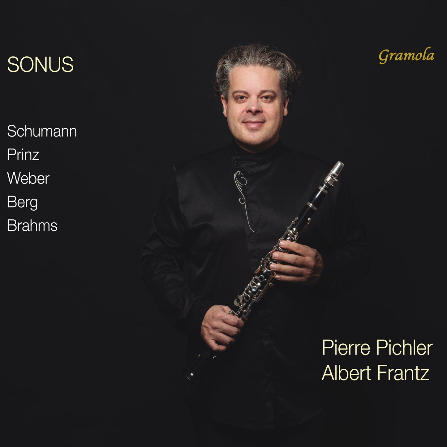 CD cover featuring clarinetist Pierre Pichler in formal attire.