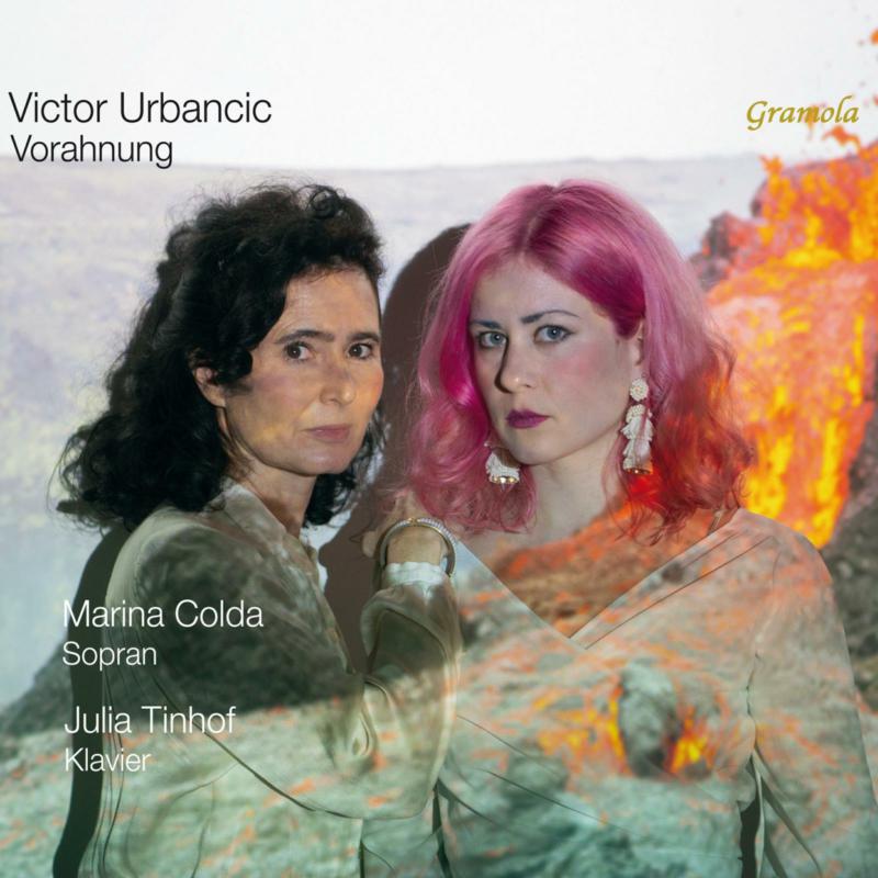 CD cover featuring portraits of two women with blurred, fiery background.