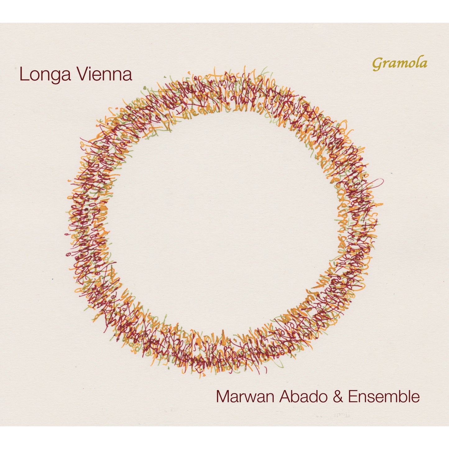 CD cover: abstract colorful scribble circle with text "Longa Vienna".