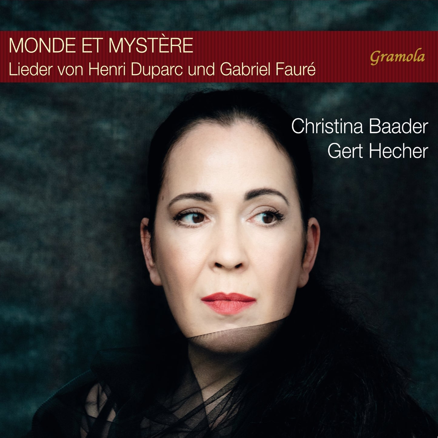 CD cover featuring a close-up portrait of singer Christina Baader.