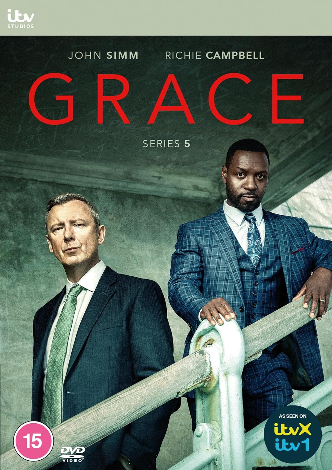 DVD case for Grace Series 5 featuring the lead character against a dark background.