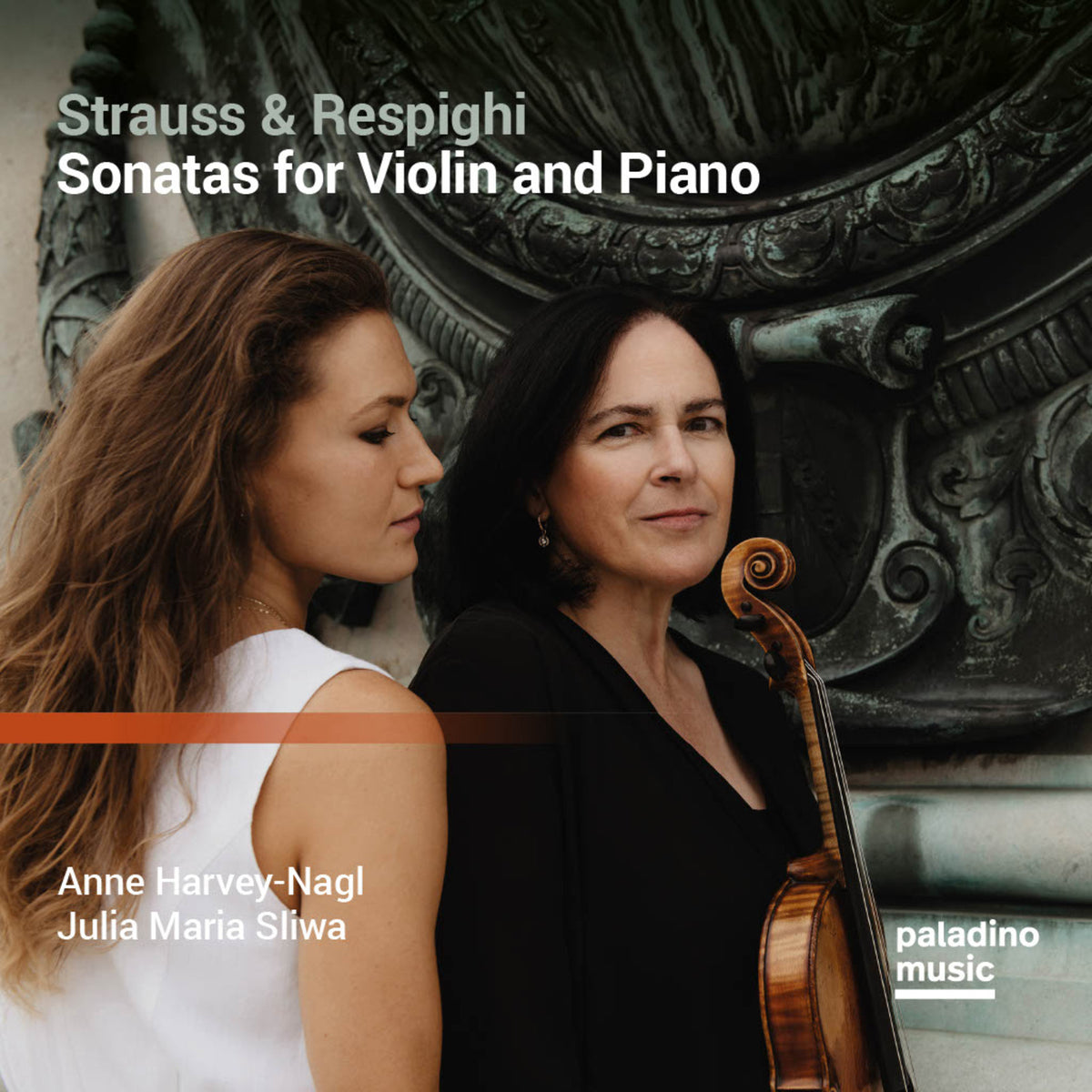 Two women, a violinist and pianist, with album title text.