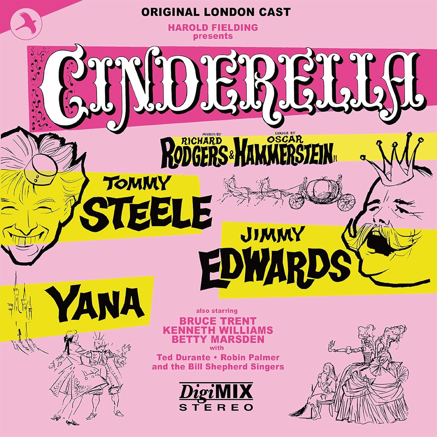 Cinderella 2023 Digimix CD cover with cartoon illustrations of cast members.
