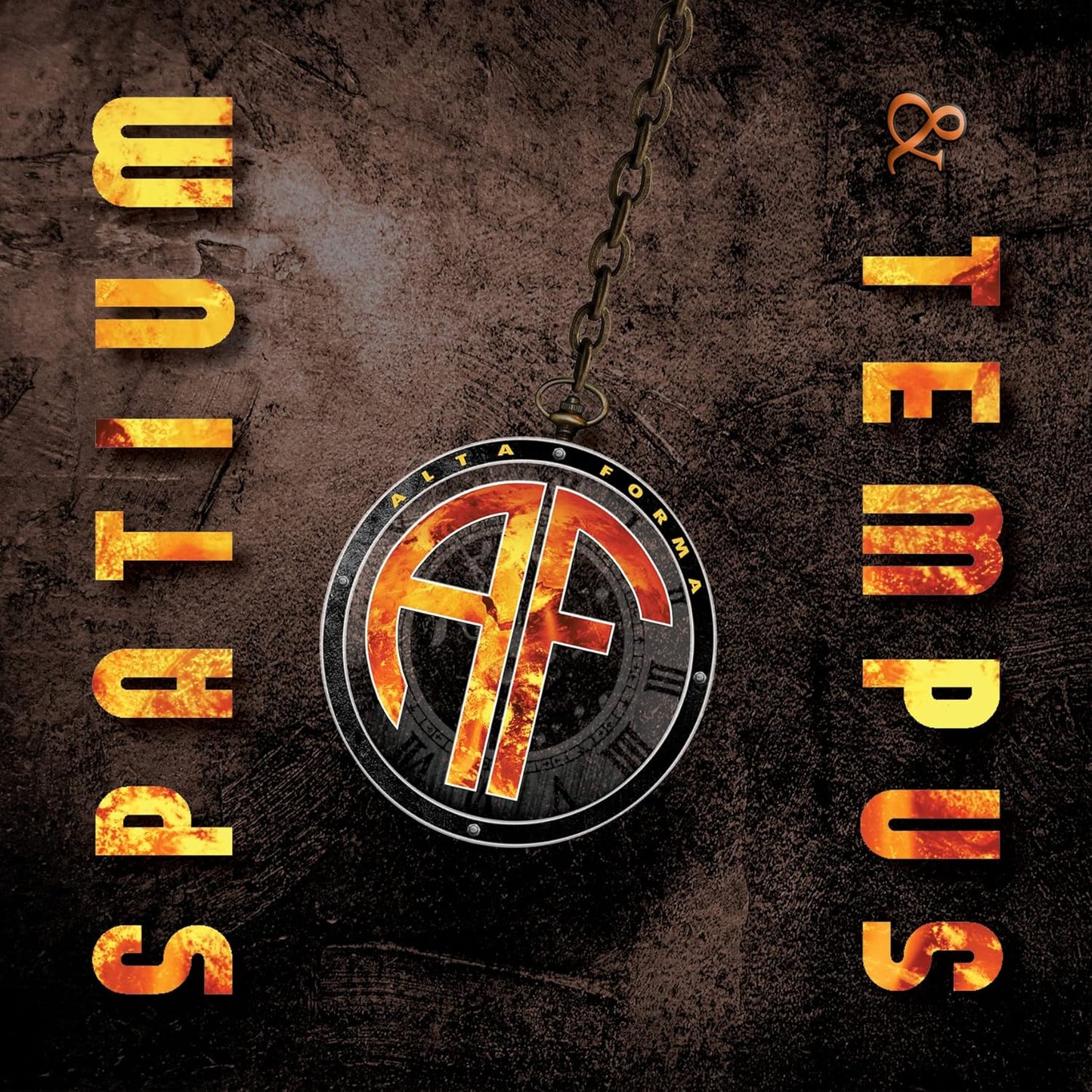 CD cover for Alta Forma’s “Spatium & Tempus” with clock imagery.
