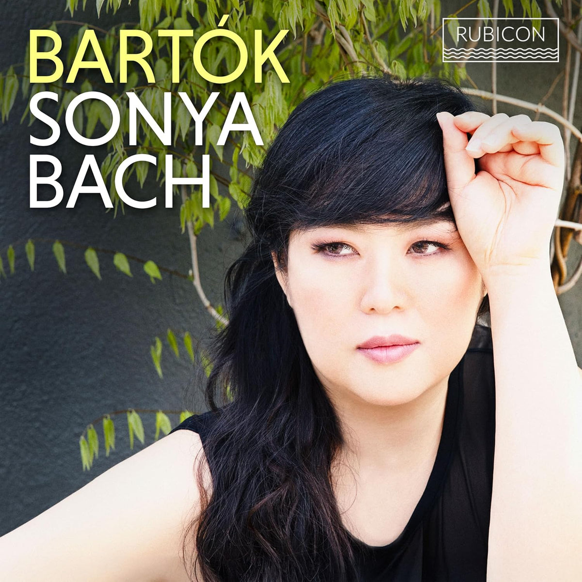 CD cover featuring portrait of Sonya Bach with green foliage background.