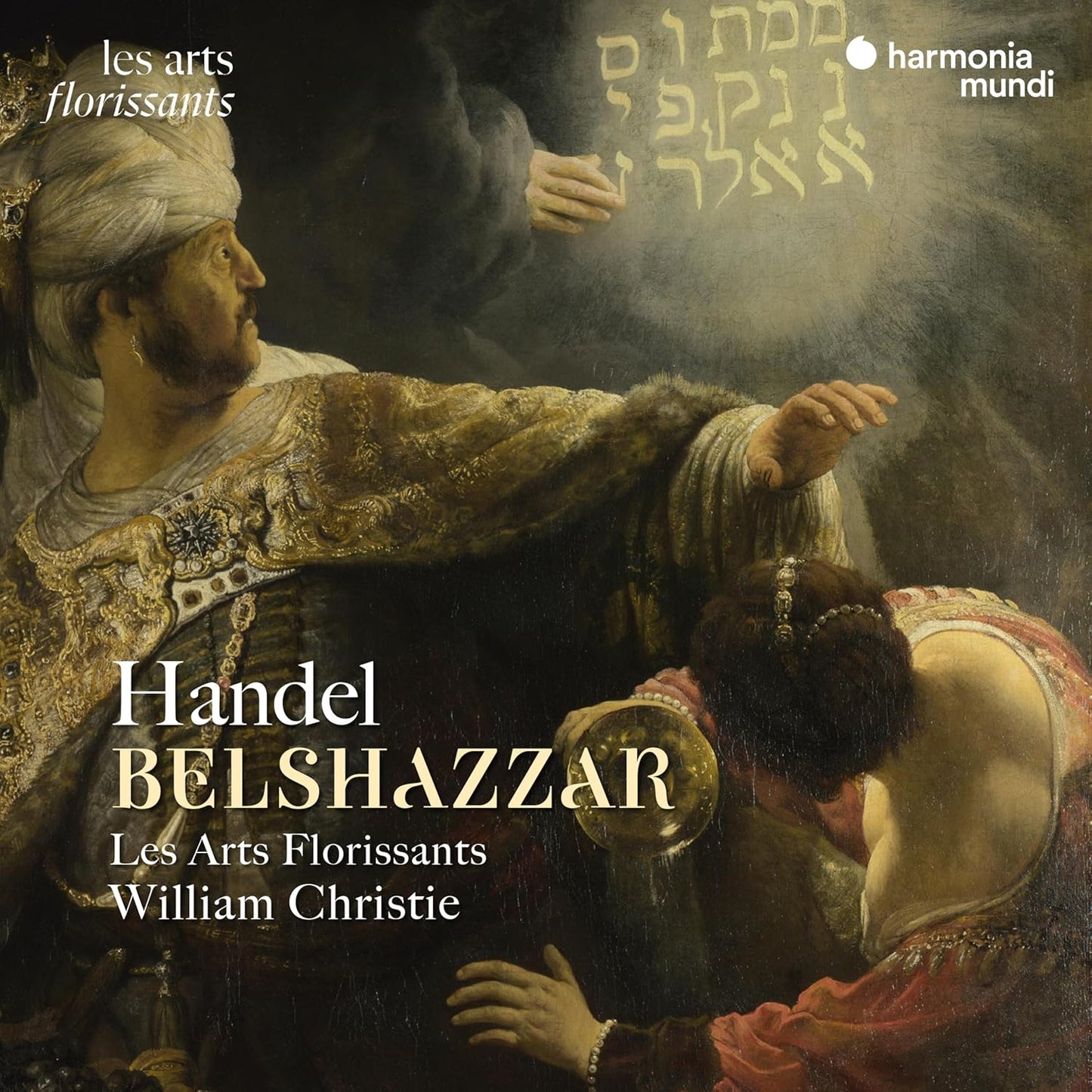CD cover for Handel’s Belshazzar, featuring a painting of a regal figure.