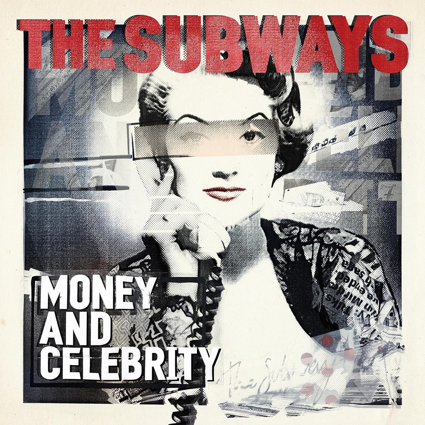 Vinyl record of Subways album "Money And Celebrity" with barcode visible.