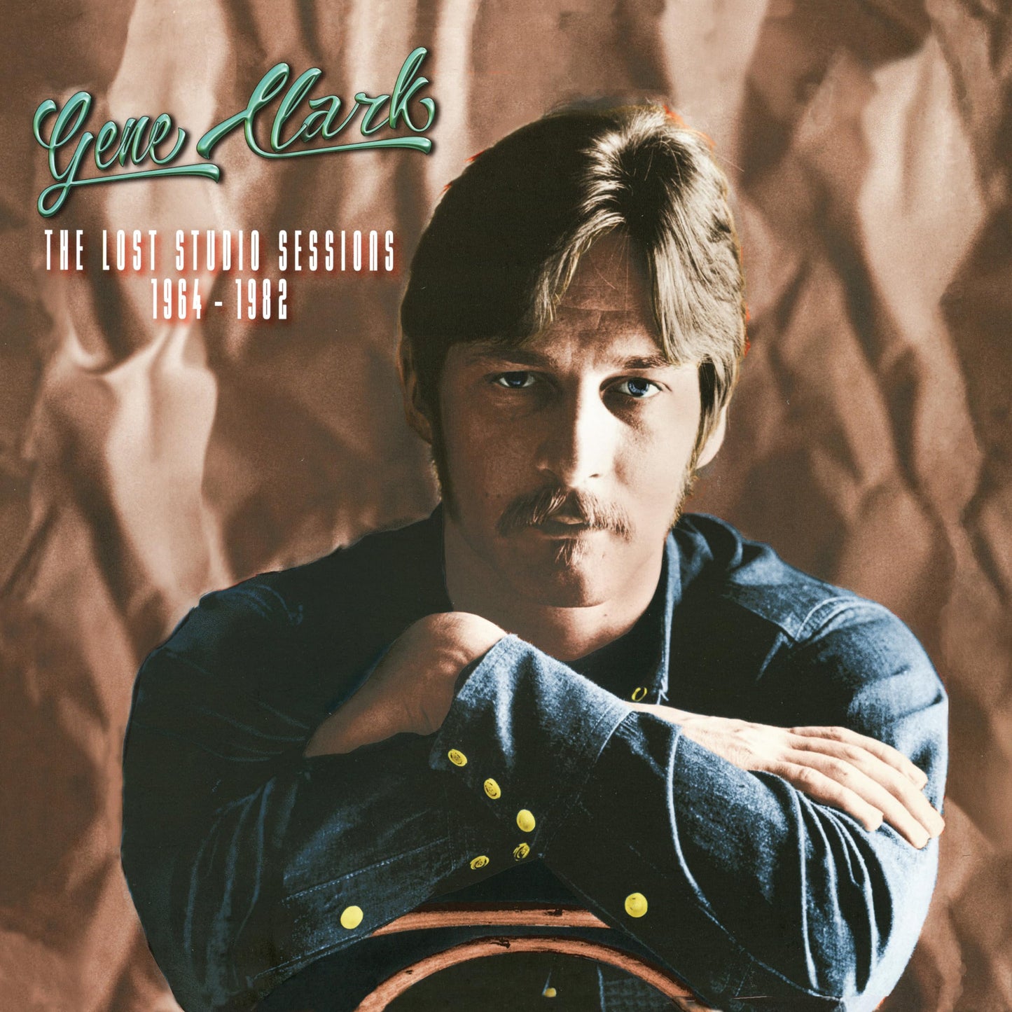 Gene Clark album cover: portrait of a man in a denim jacket.