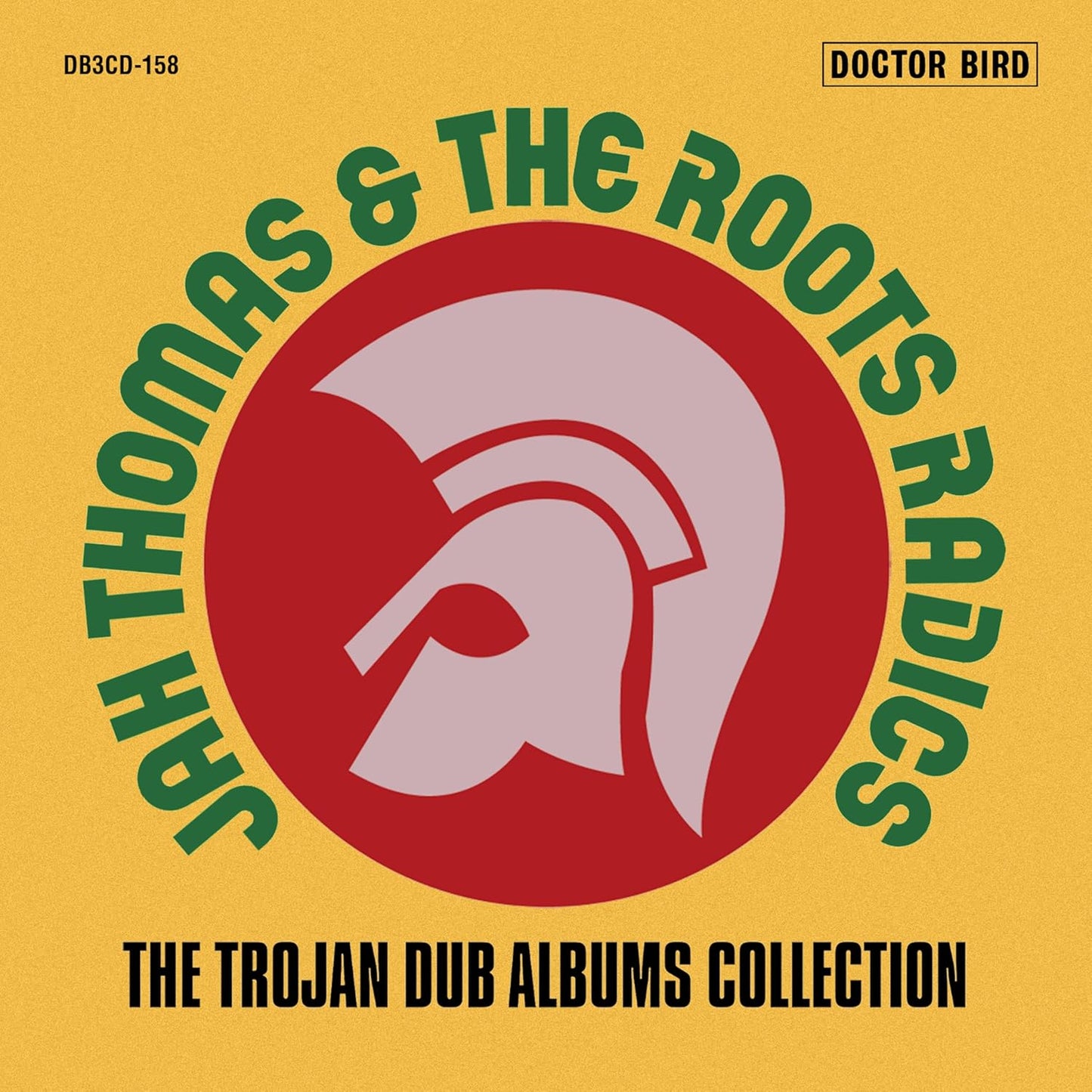 CD cover: orange background with a red and white gladiator helmet design.