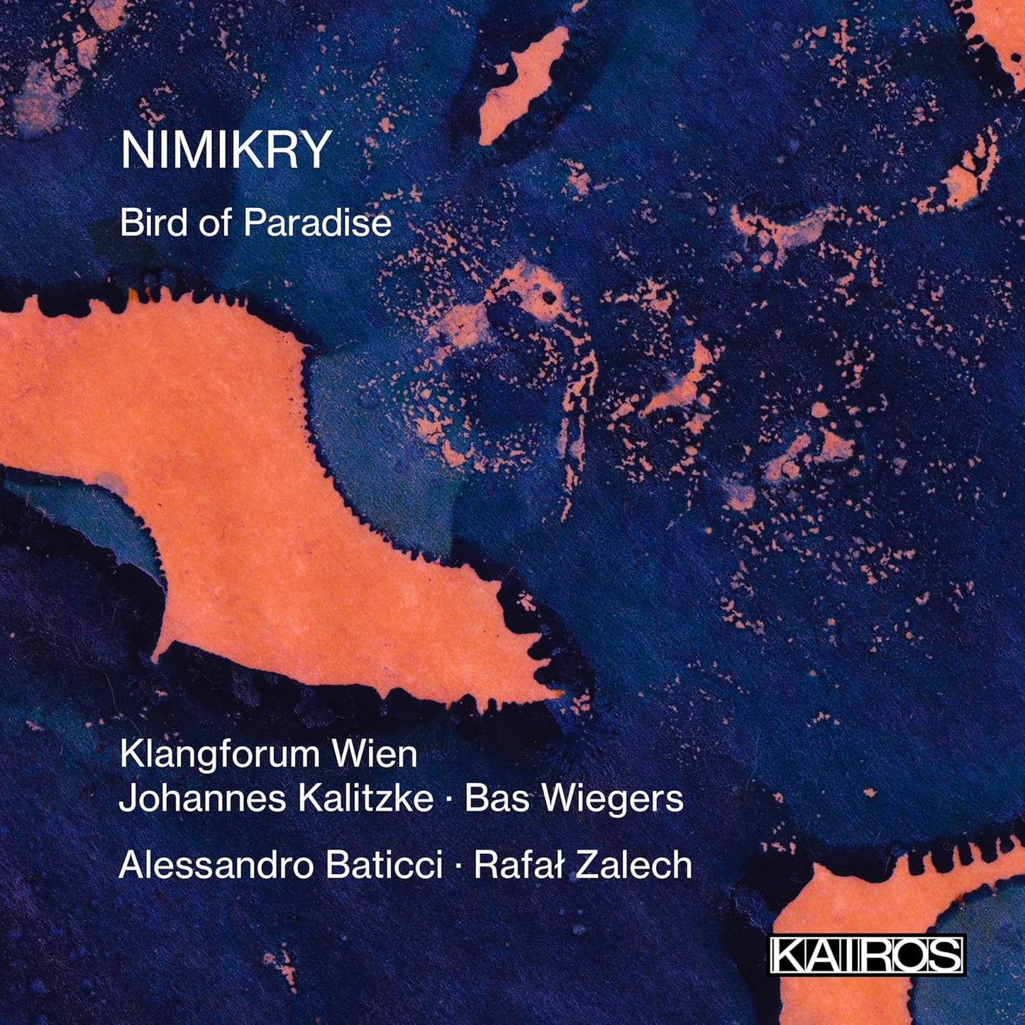 CD cover for Klangforum Wien’s “Nimikry Bird Of Paradise” album.