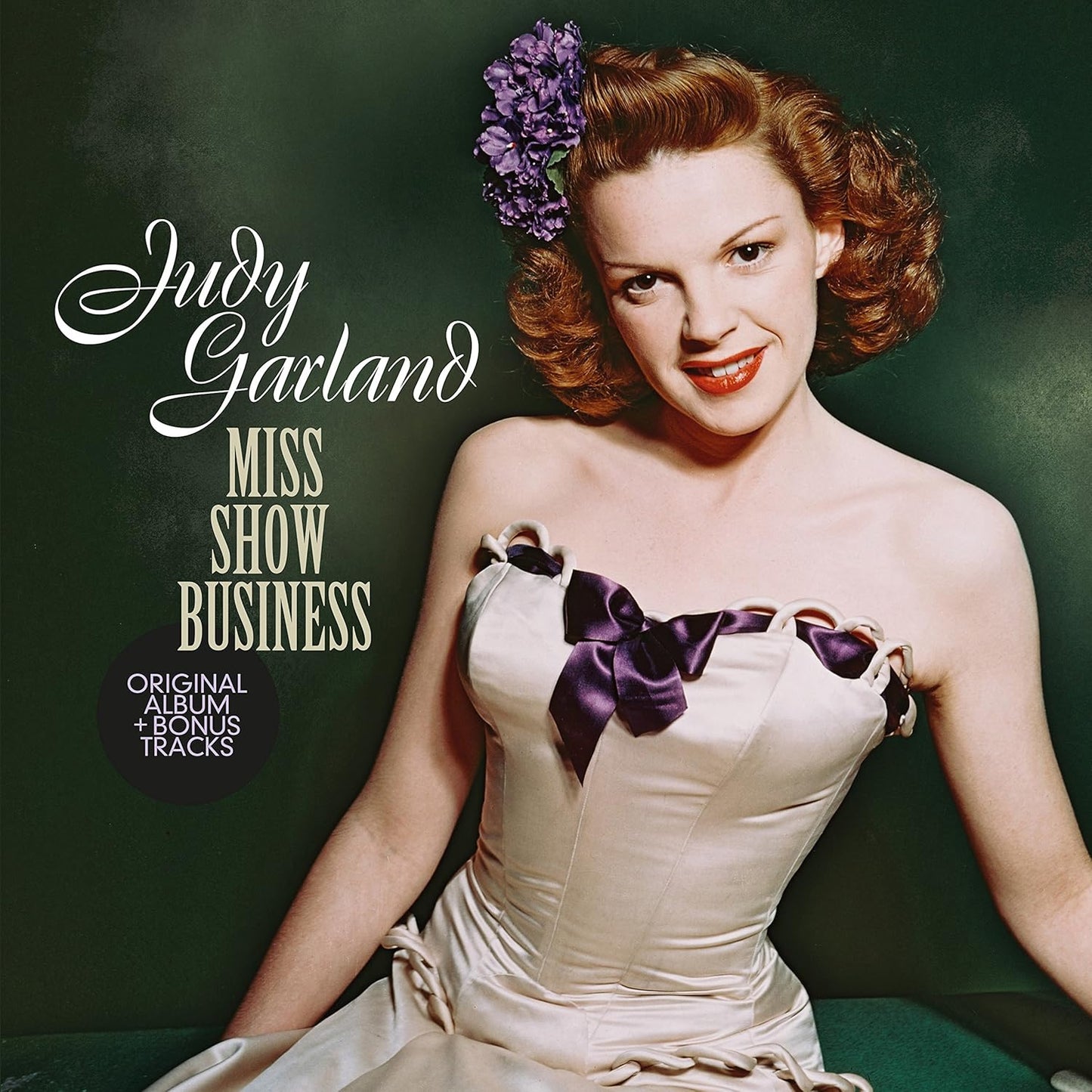 Judy Garland portrait for āMiss Show Businessā vinyl album cover.