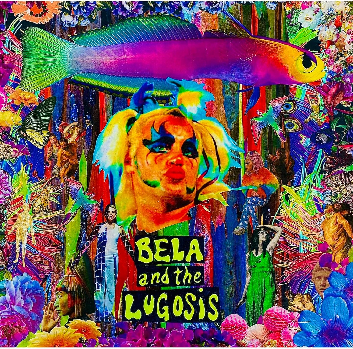 CD cover: colorful collage with a distorted face and band name.