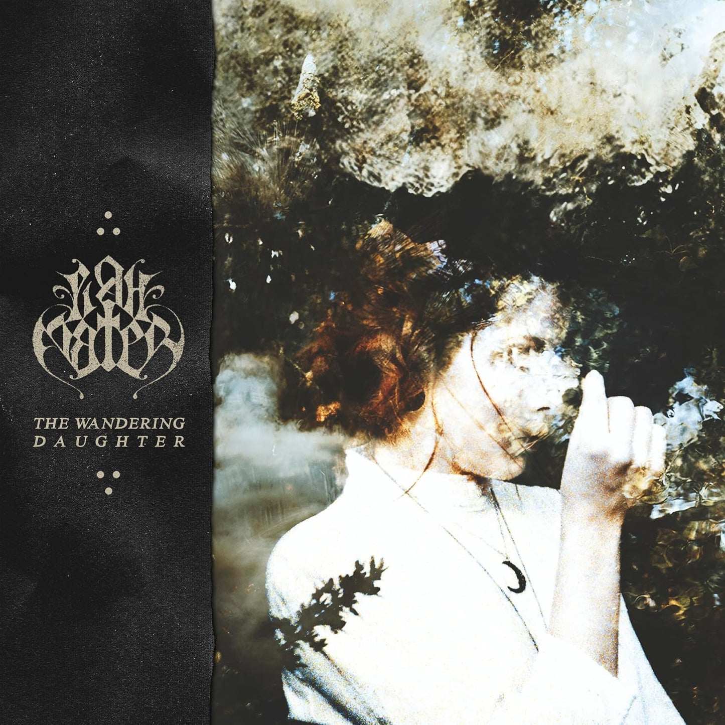 Vinyl album cover featuring a woman with dark, overgrown foliage.