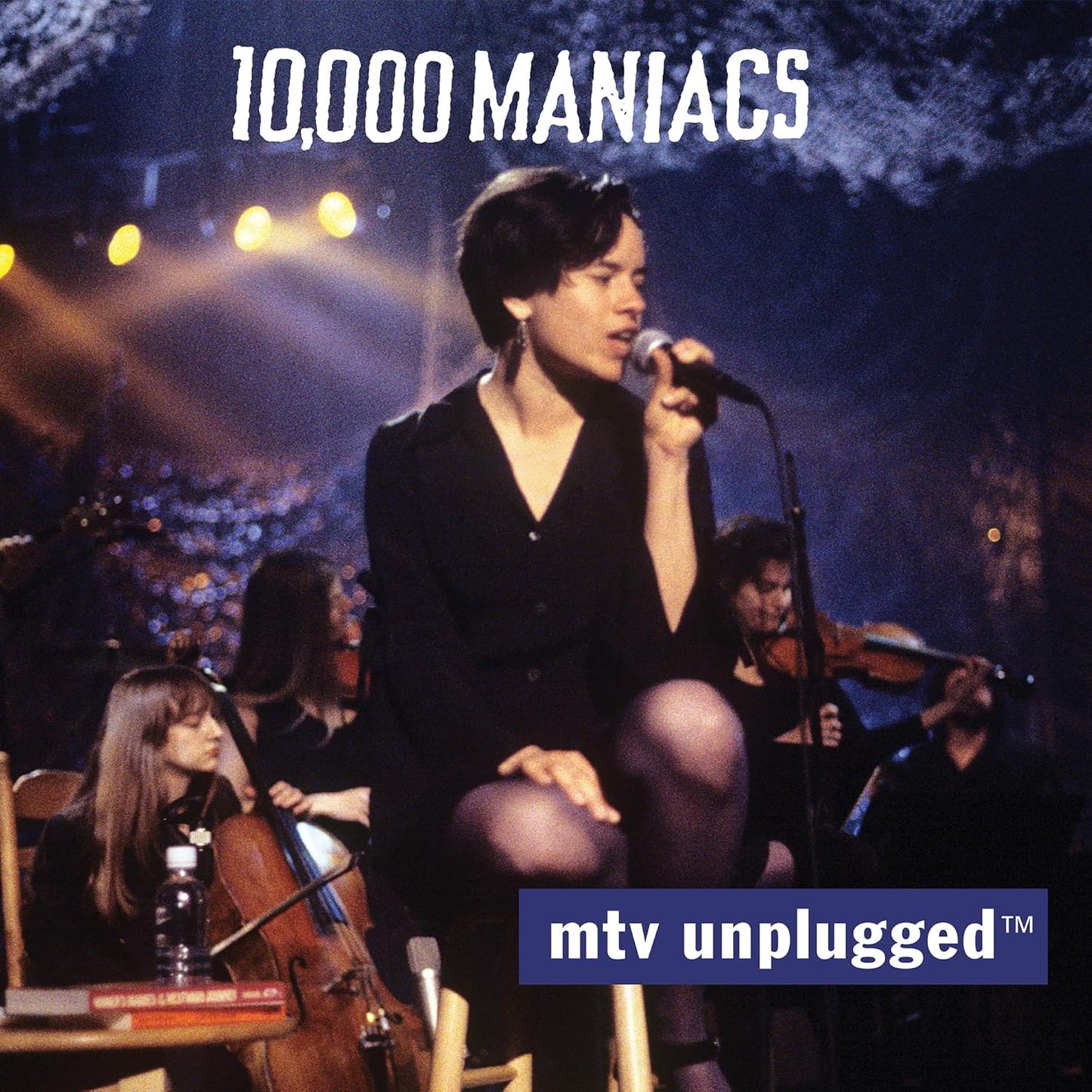 10,000 Maniacs MTV Unplugged CD cover with Natalie Merchant singing.