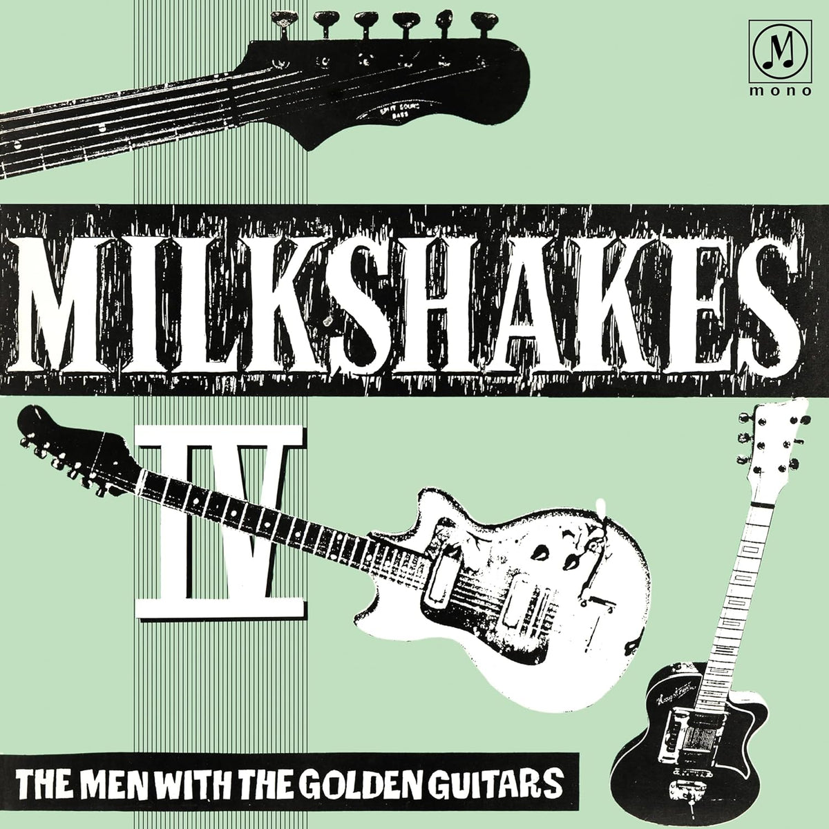Vinyl record of Milkshakes' "The Men With The Golden Guitars" album.