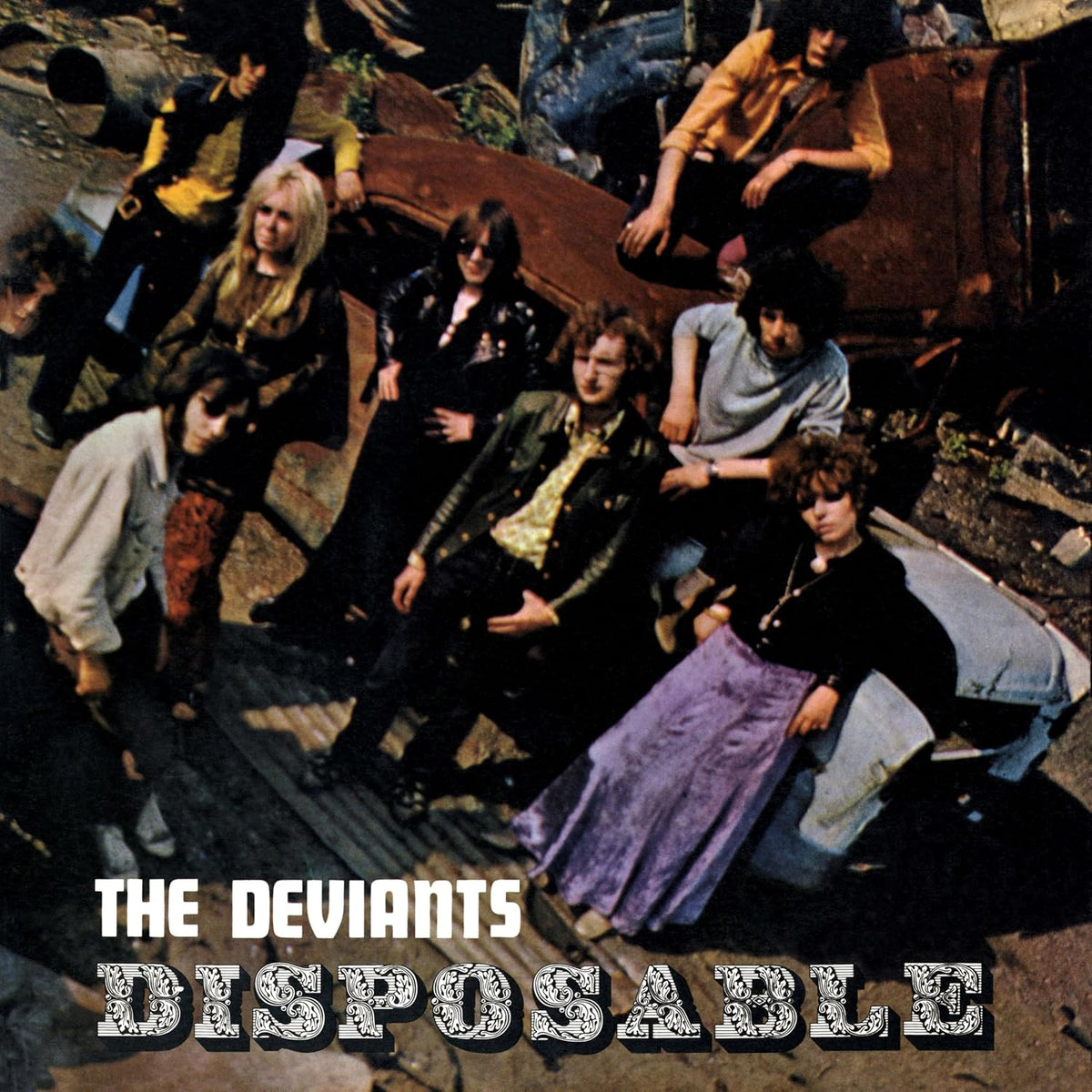 Album cover for The Deviantsā āDisposableā featuring a group portrait.