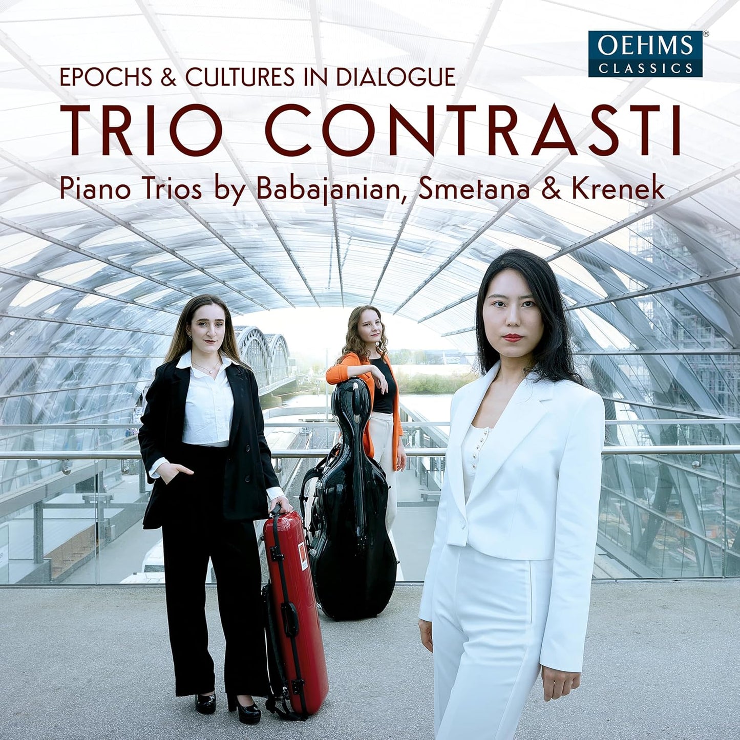 CD cover for Trio Contrasti featuring three musicians with instruments.