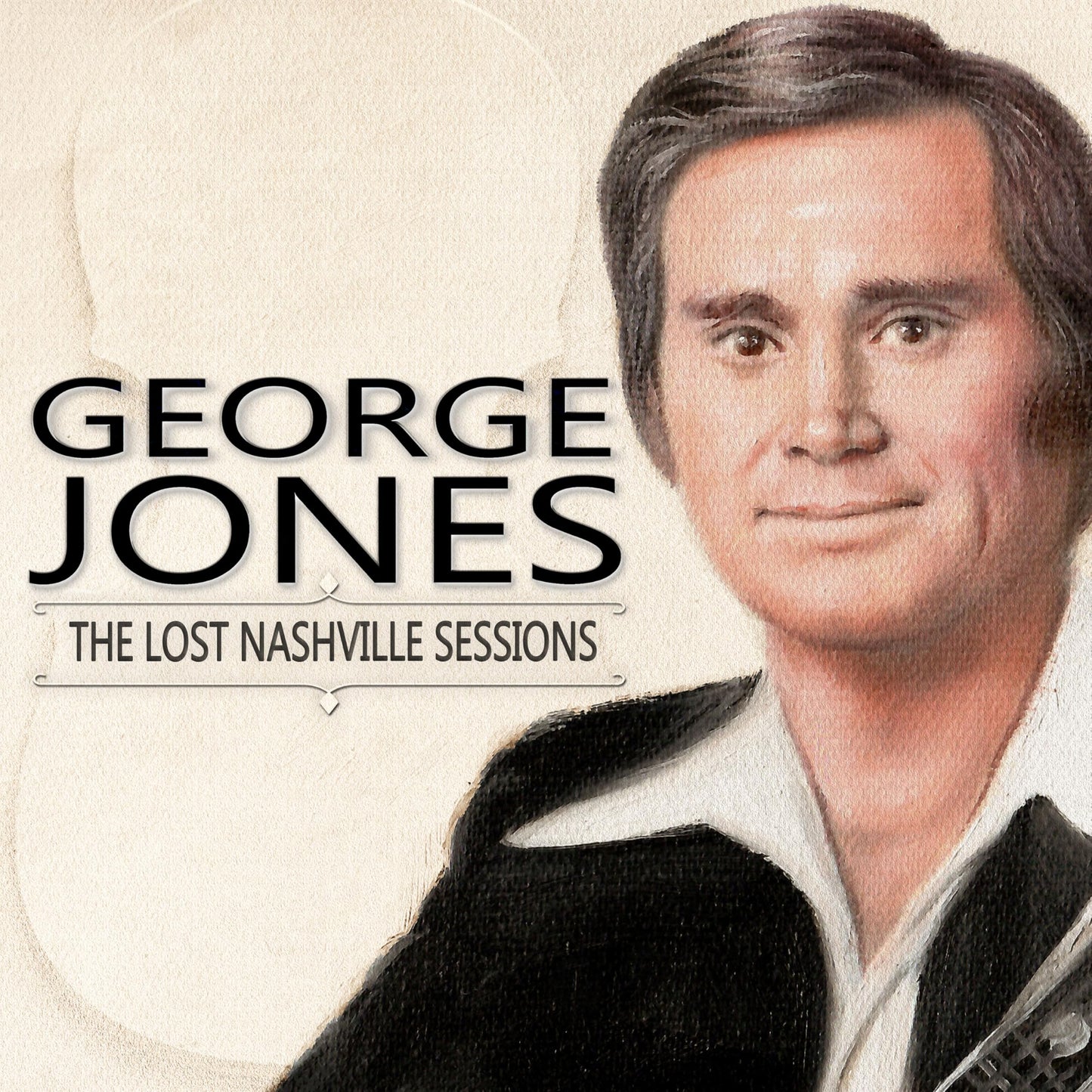 CD cover of George Jones, portrait with title "The Lost Nashville Sessions".