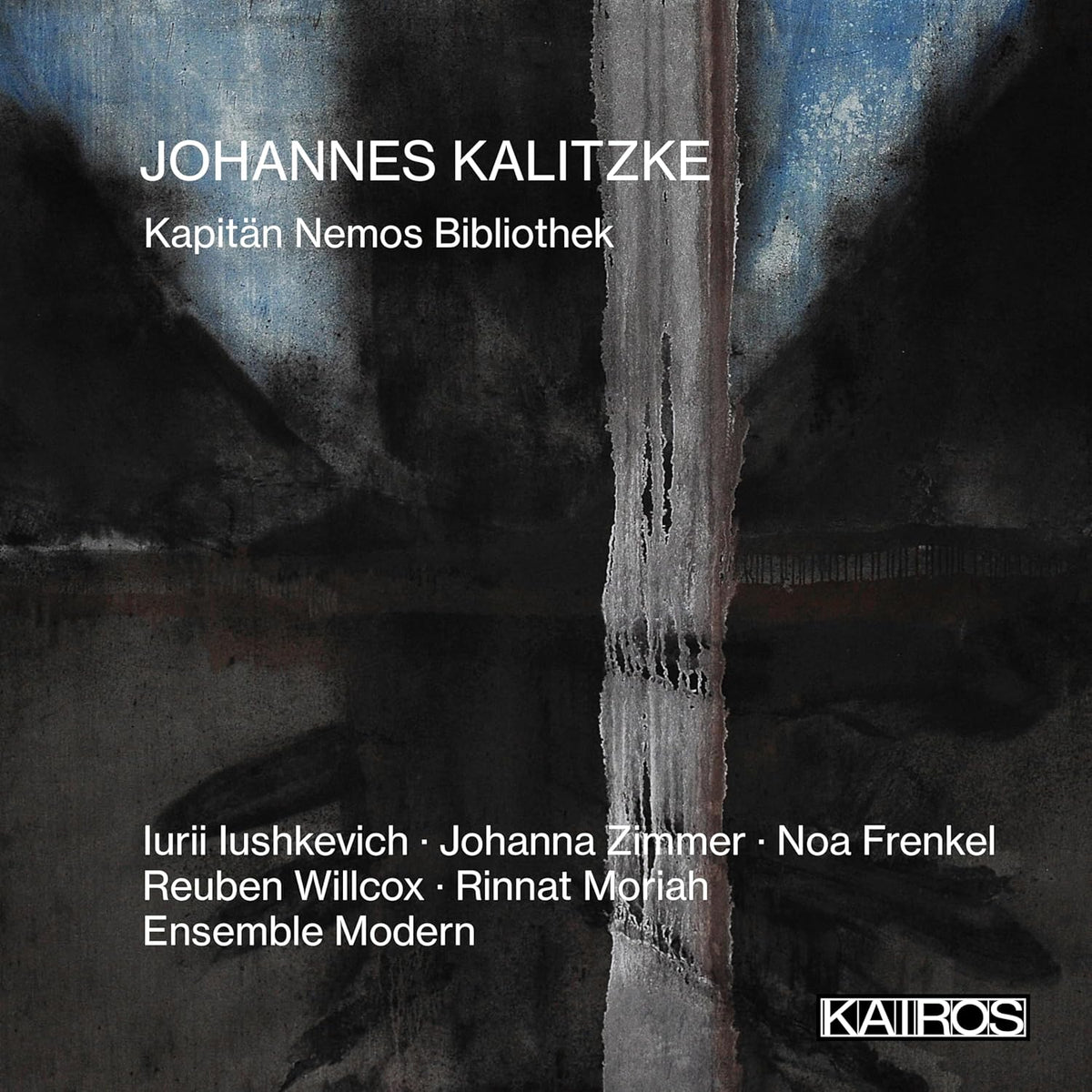 CD cover for Johannes Kalitzke’s “Kapitän Nemos Bibliothek” with abstract imagery.