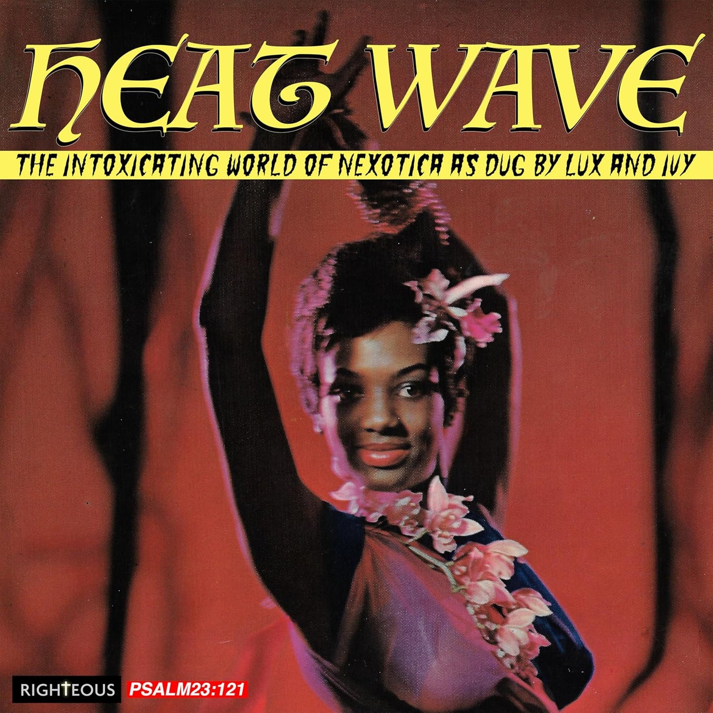 CD cover: "Heat Wave" featuring a portrait of a man with flowers.