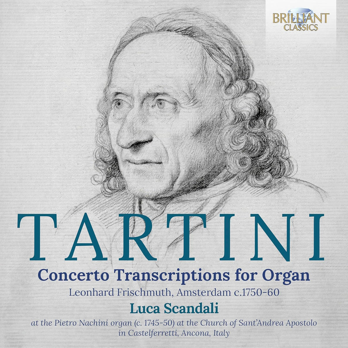 CD cover featuring a portrait of composer Giuseppe Tartini and title text.
