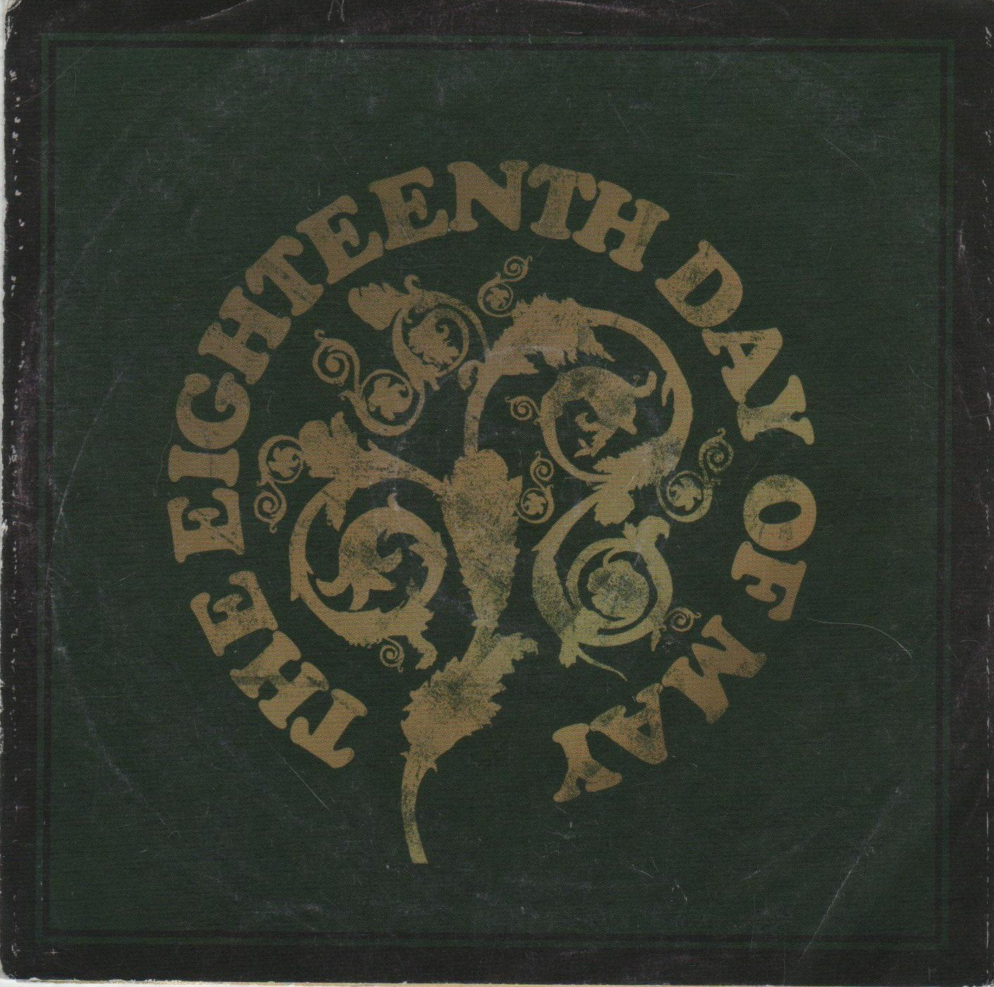 CD cover for “Eighteenth Day Of May” with ornate gold design.