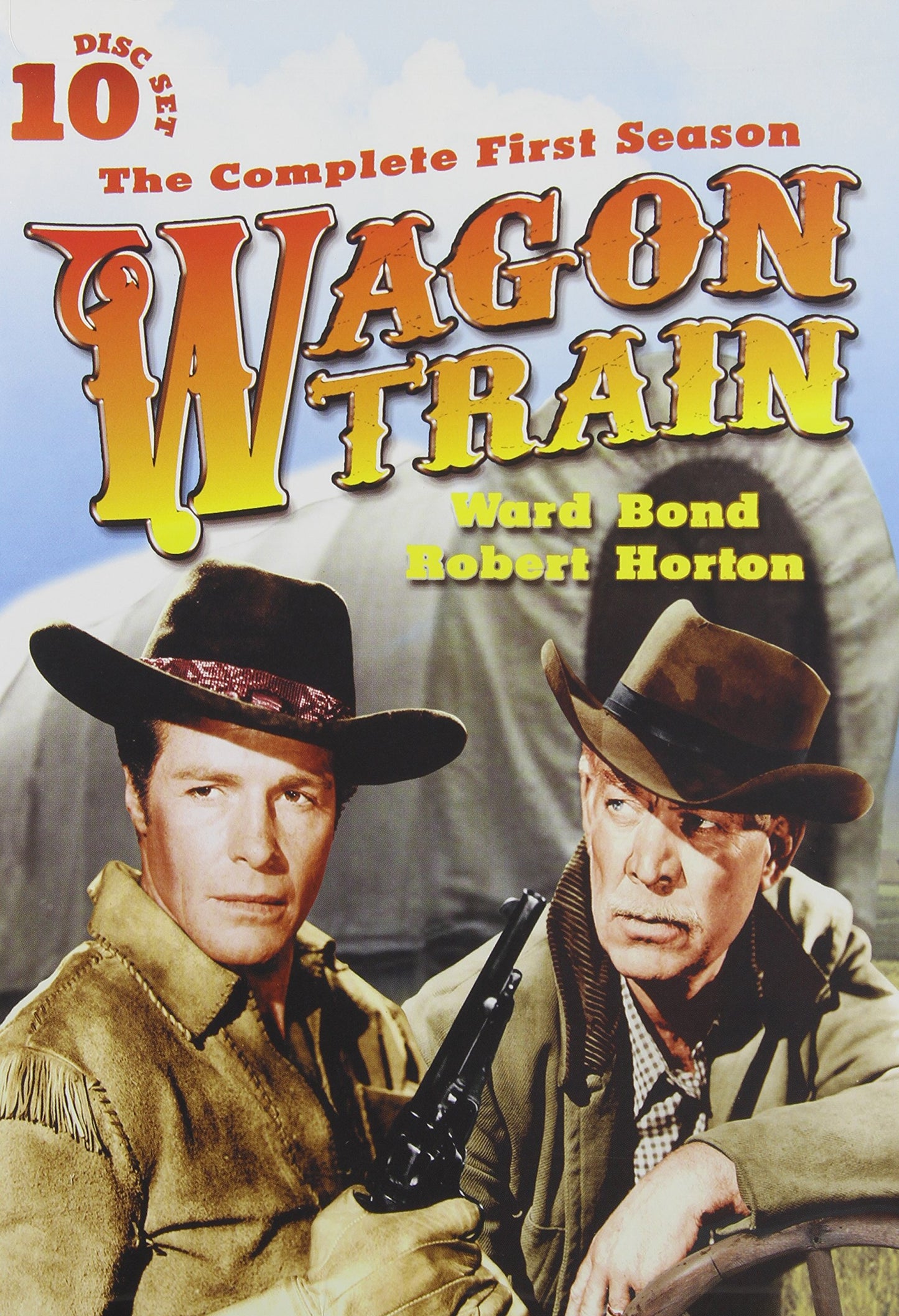 Wagon Train" Season 1 DVD cover featuring Ward Bond and Robert Horton.