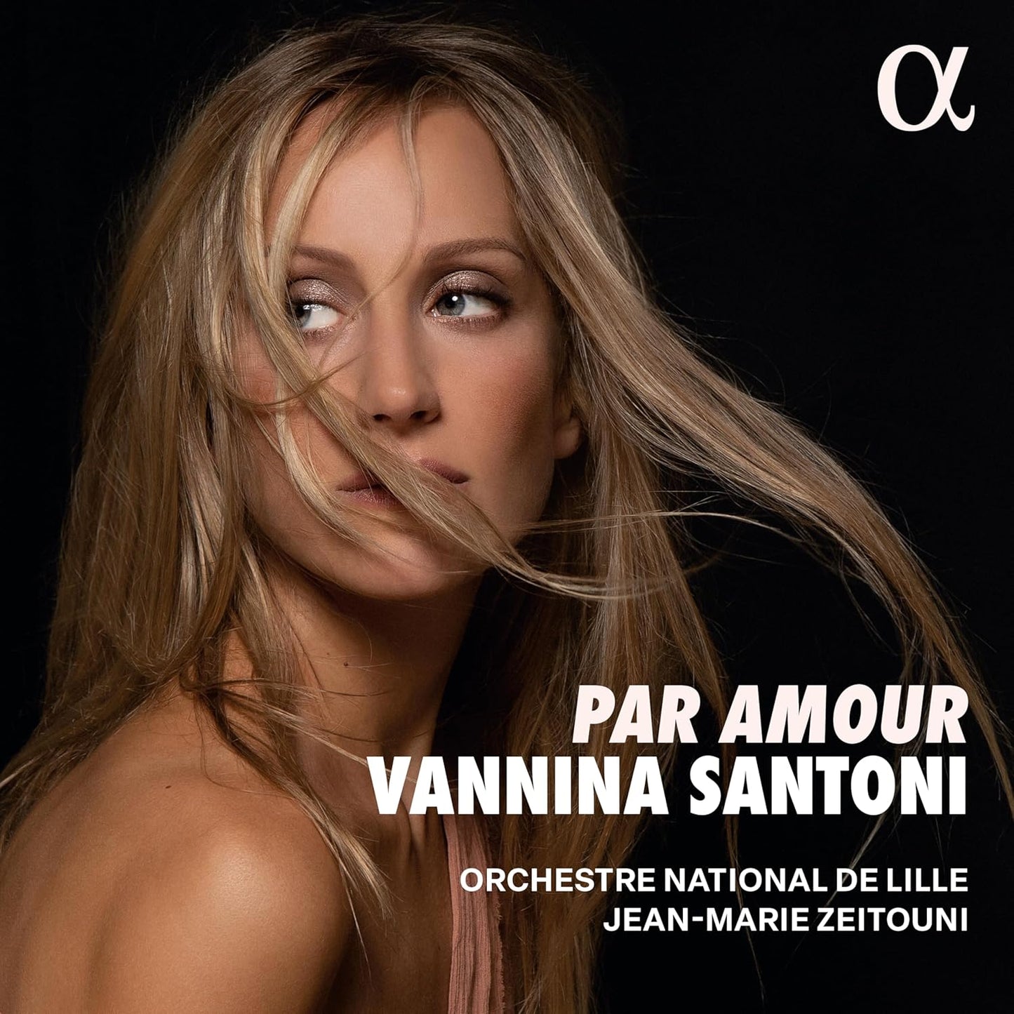 CD cover featuring blonde woman, "Par Amour" title, and orchestra details.