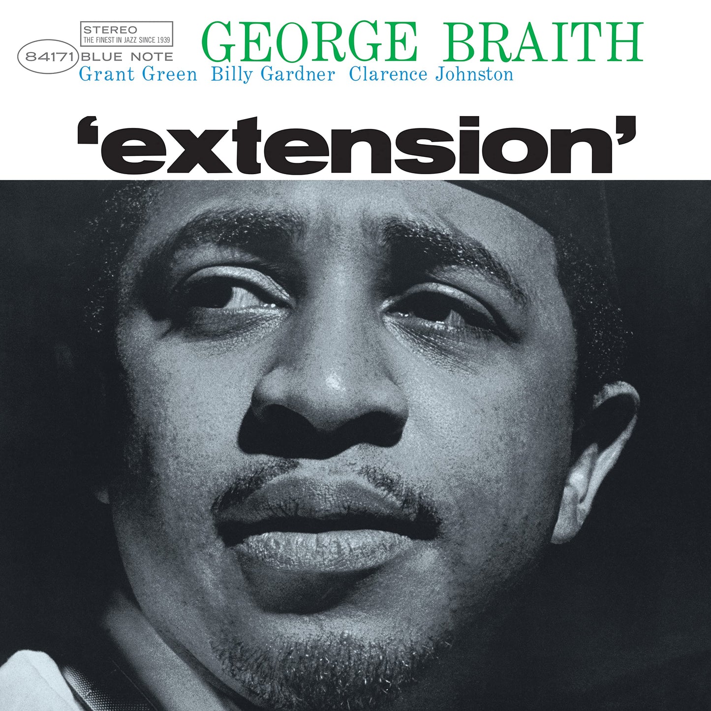 Black and white album cover featuring jazz musician George Braith.