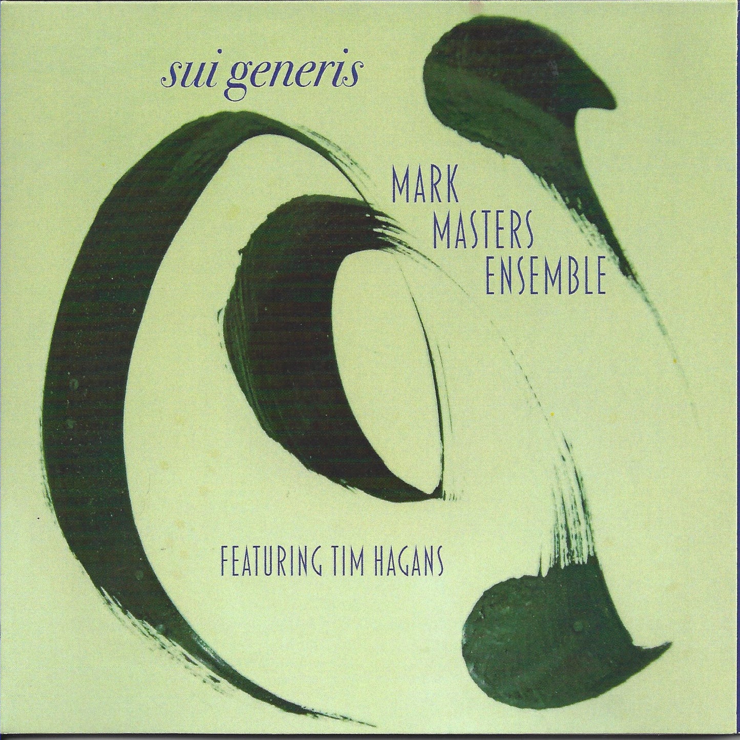 CD cover: abstract brushstroke design with text naming Masters, Mark & Hagans.