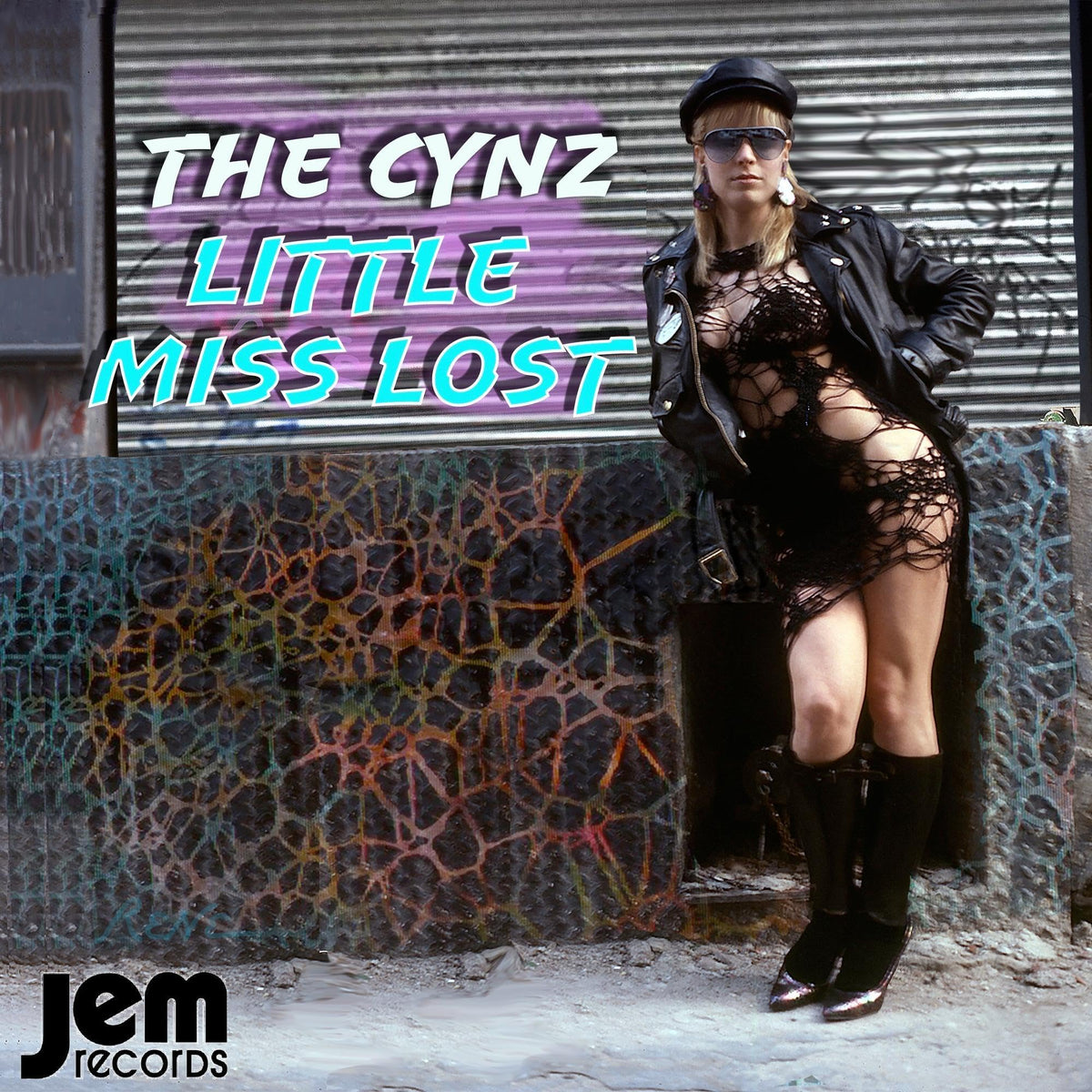 CD cover for The Cynz’s “Little Miss Lost” featuring a woman in black.