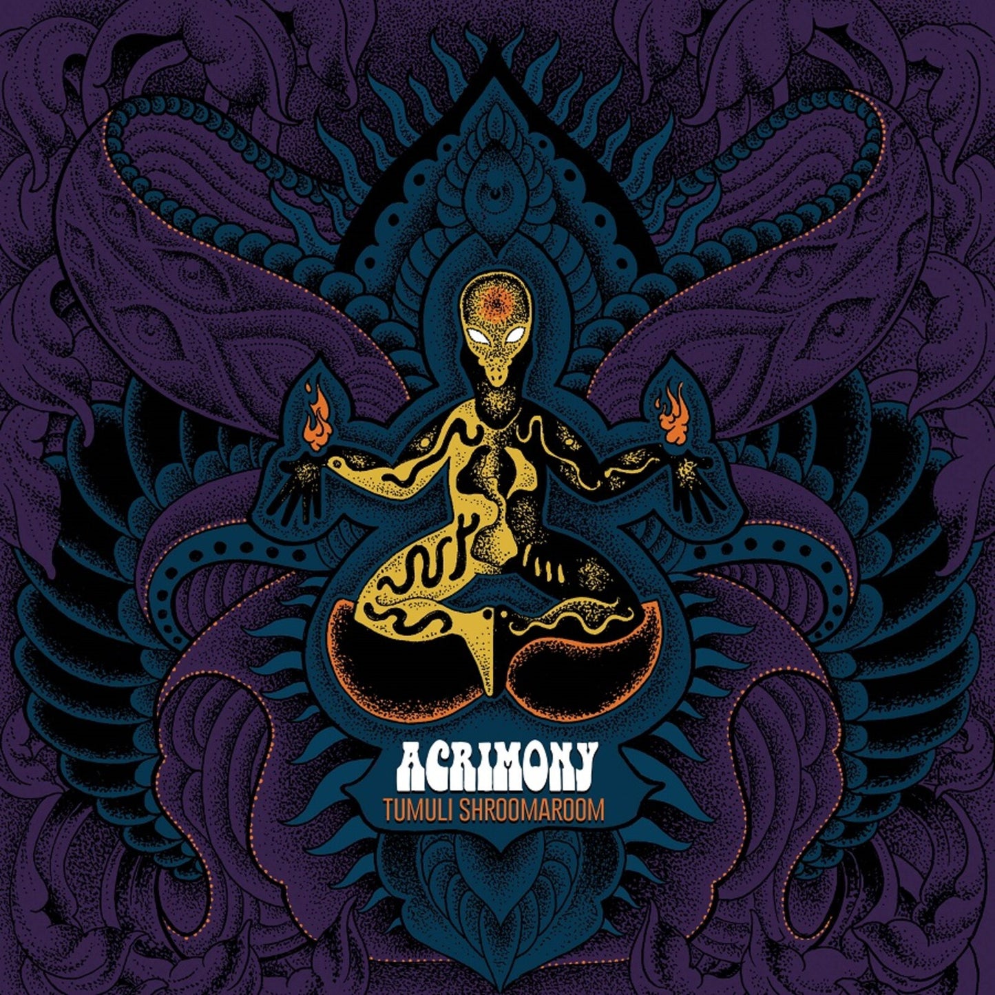 CD cover: stylized purple and black illustration of a seated figure.