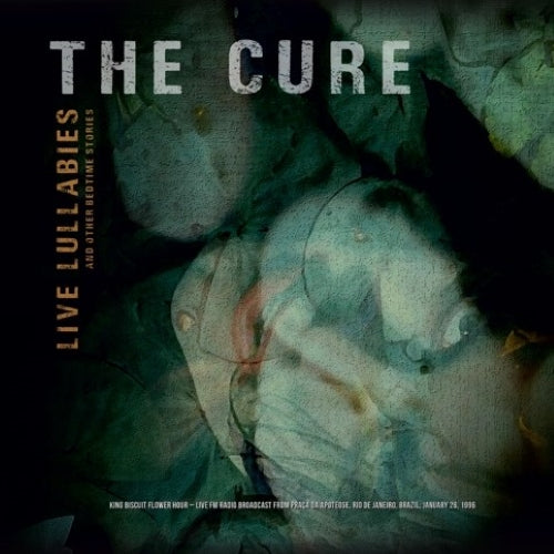 The Cure "Live Lullabies" vinyl album cover, textured green and white.