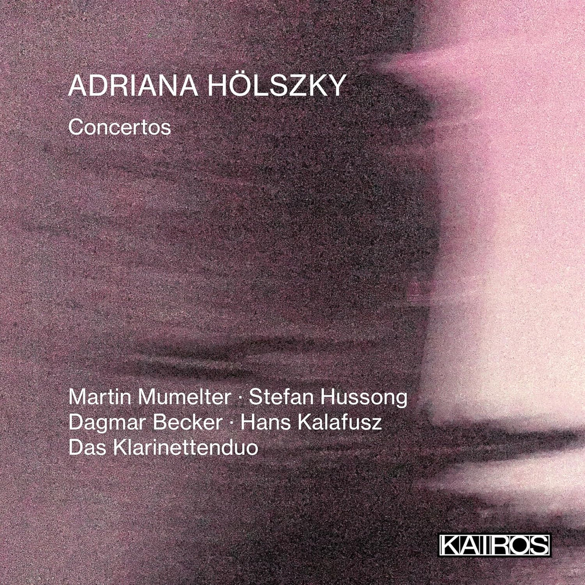CD cover for Adriana Holszky Concertos by Das Klarinettenduo.