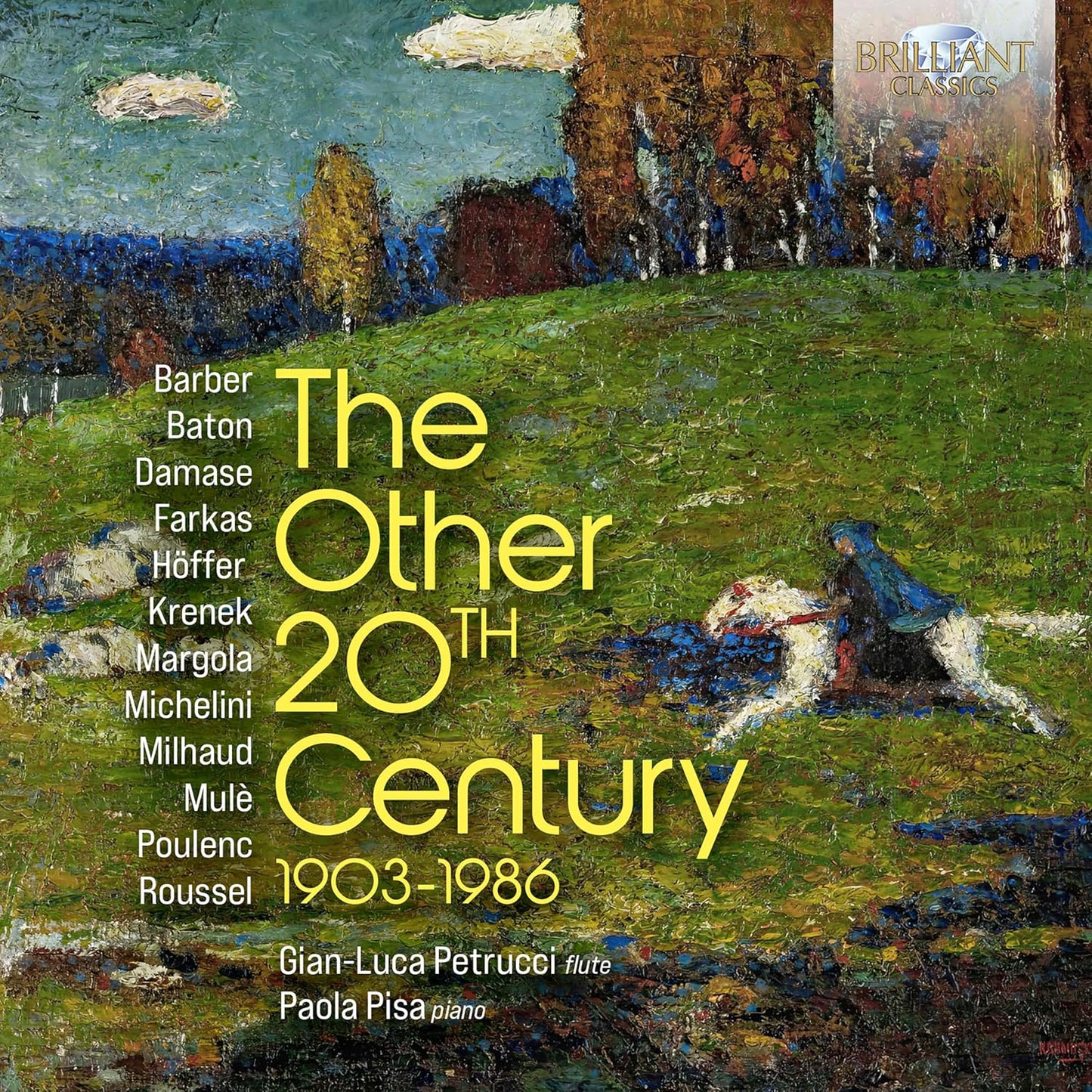 CDSSB CD cover featuring an impressionist landscape painting with yellow text and artist names.