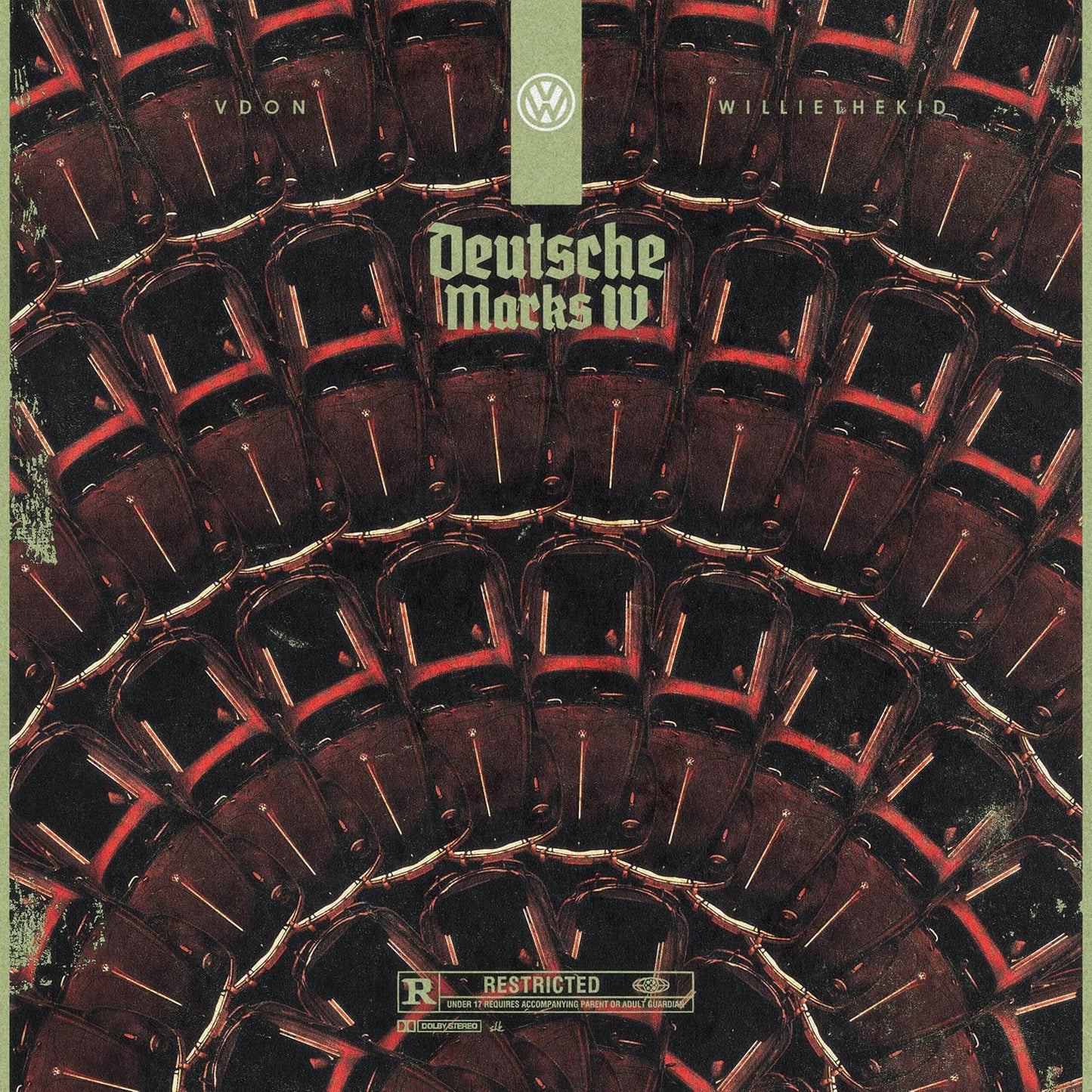 Vinyl record cover for "Deutsche Marks IV" by V Don & Willie The Kid.