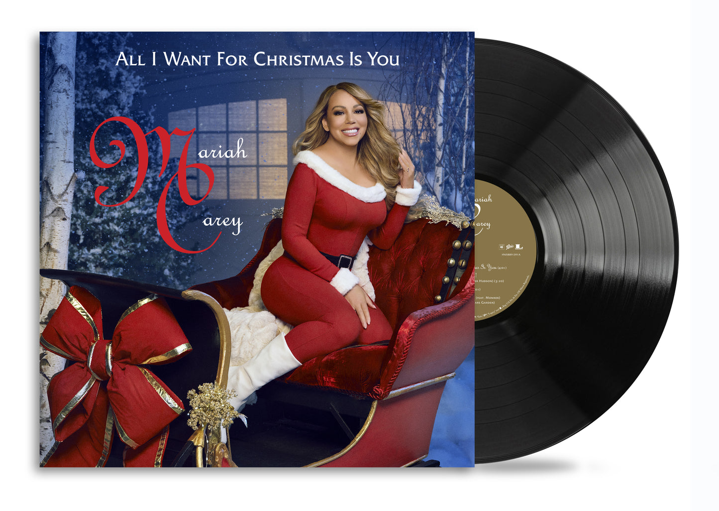 Mariah Carey’s “All I Want for Christmas Is You” vinyl record.